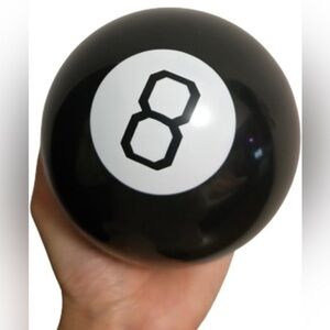 Mystic 8 Ball Decision Making Fortune Telling Ball Retro Game Novelty Black